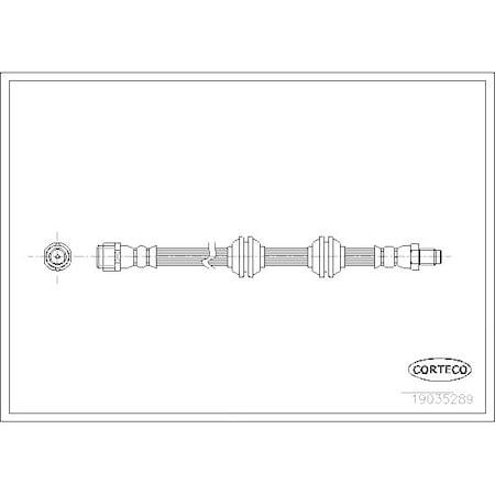 Corteco Brake Hose, 19035289 19035289